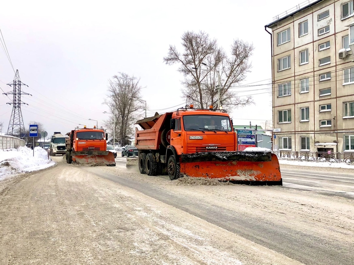 С дорог Братска с начала зимы вывезли более 121 тысячи кубометров снега