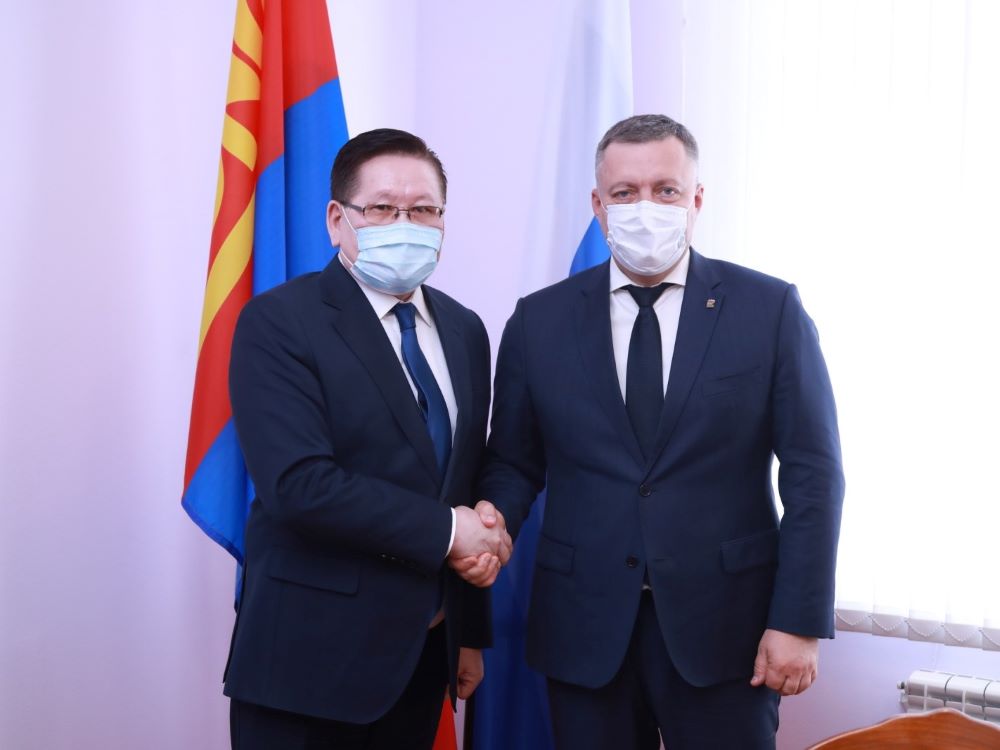 Губернатор Иркутской области и Чрезвычайный и Полномочный Посол Монголии в РФ обсудили вопросы укрепления сотрудничества