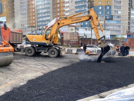 На путепроводе на улице Джамбула начали подготовку к асфальтированию мостового перехода