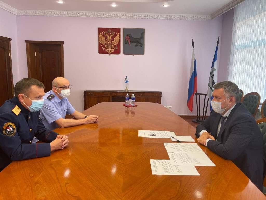 Губернатор региона и новый руководитель Следственного управления СК РФ по Иркутской области обсудили вопросы взаимодействия