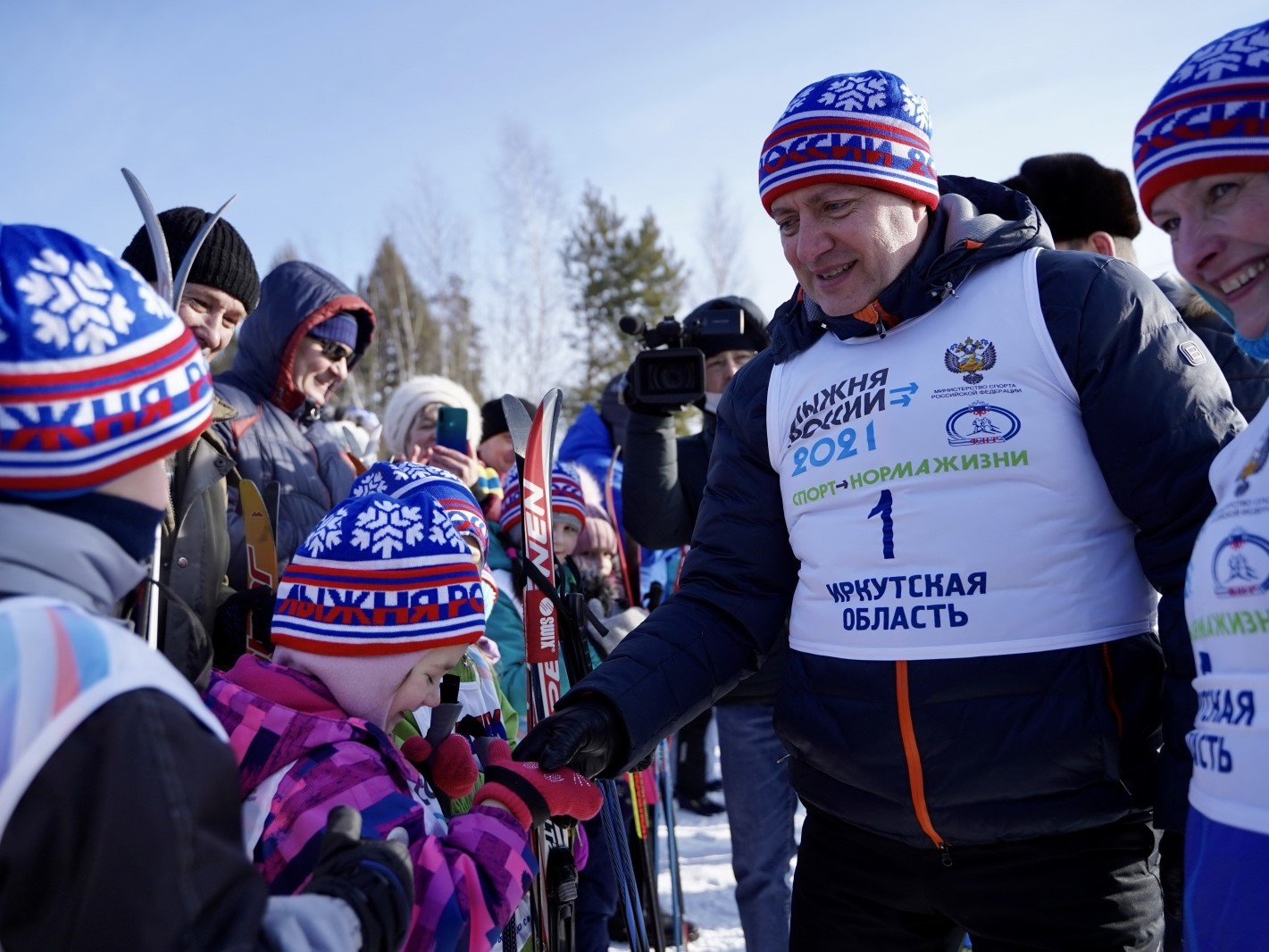 Игорь Кобзев принял участие во Всероссийской лыжной гонке «Лыжня России»