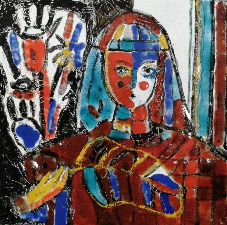 sergeychuk elena devushka v tsvetami iohm