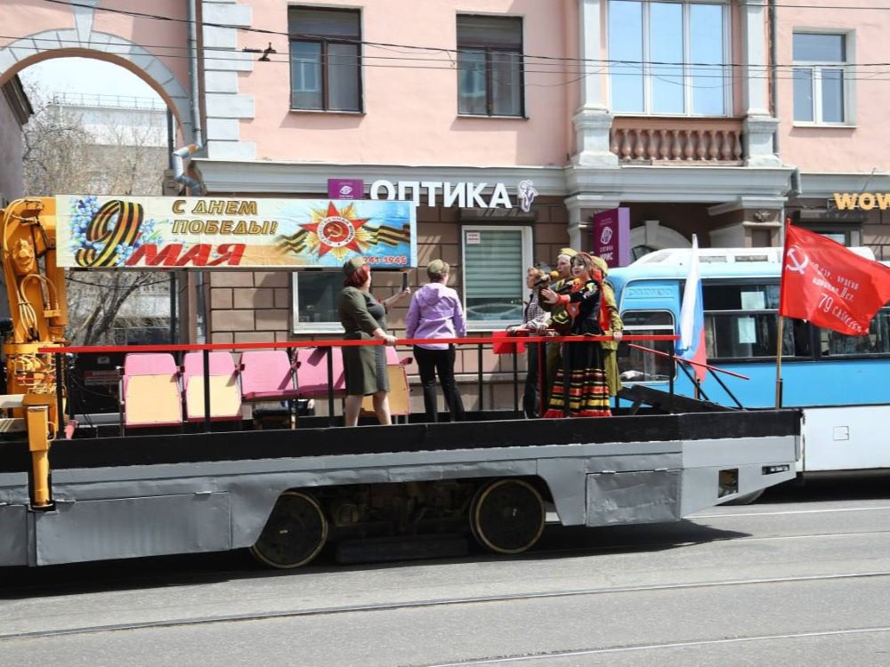 В День Победы по Иркутску проедет «Праздничный трамвай»