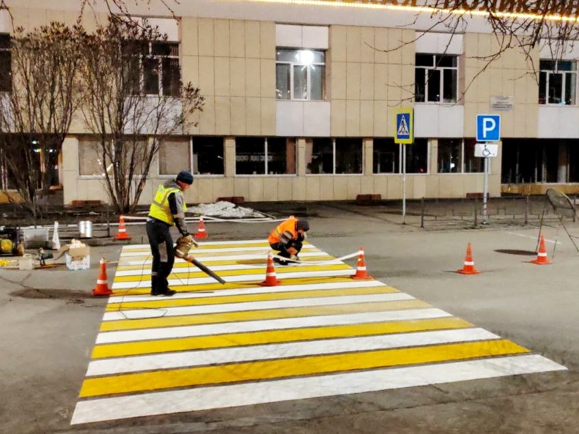 К обновлению дорожной разметки приступили в Иркутске