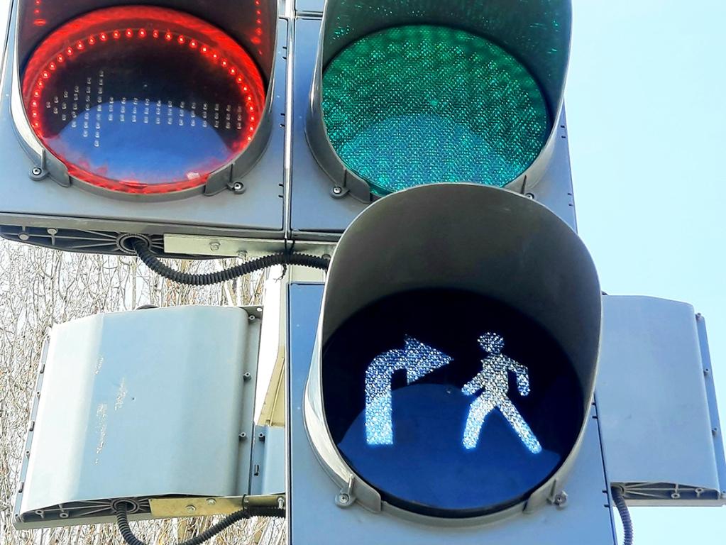 С 21 февраля на улицах Декабрьских Событий и Бочкина в Иркутске заработают светофоры с совмещенной фазой