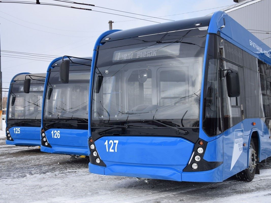 В Братске вышли на линию новые троллейбусы