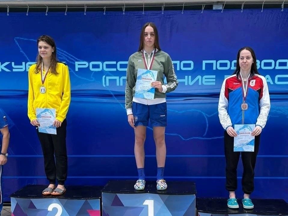 Наталья Можина стала бронзовым призером Кубка России по подводному спорту