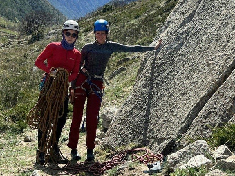 Ольга Безгодова и Алина Жданова заняли третье место на I этапе Кубка России по альпинизму в скальном классе